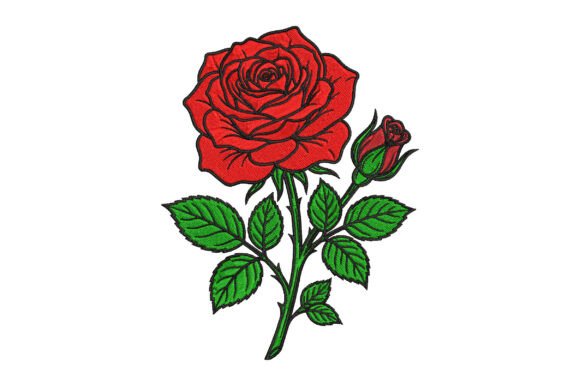 Classic Rose Embroidery Design Review for Business Branding