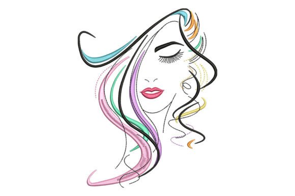 Colorful Woman Face Embroidery: A Seasonal Design Review
