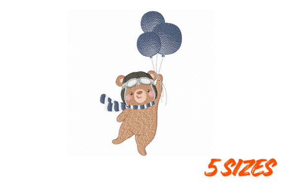 Cute Aviator Bear Balloon Embroidery: A Designer’s Honest Review