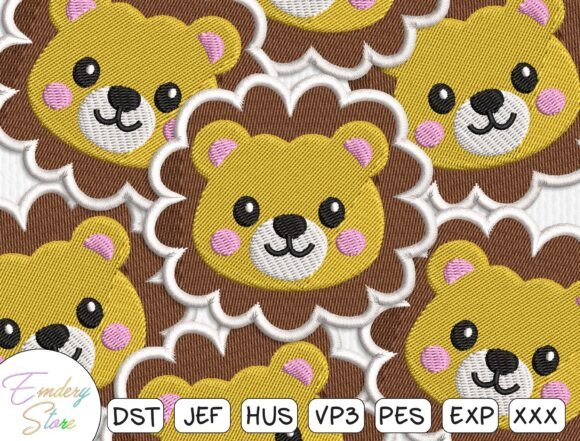 Cute Lion Patch Embroidery Design Review