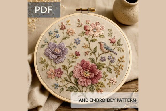 Floral Bird Hand Embroidery Pattern: A Designer’s Review for Small Business Branding