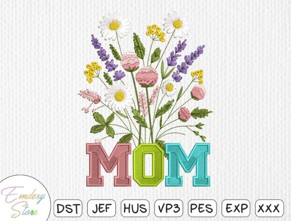 Floral Bouquet MOM Embroidery Design Review