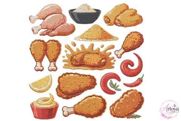Fried Chicken Embroidery Bundle Review for Real Embroidery Projects