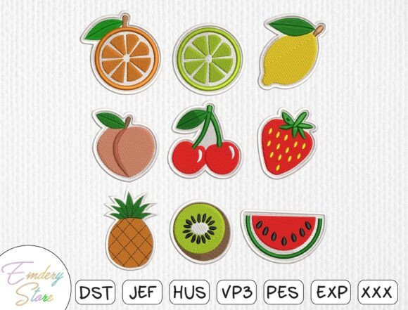 Fruit Slice Patch Embroidery Design Set Review