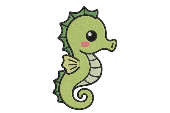Kawaii Seahorse Embroidery: A Sweet Touch for Seasonal Crafts