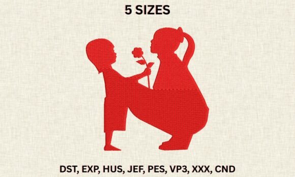 Mother Child Flower DST PES Embroidery Review for Small Business Branding