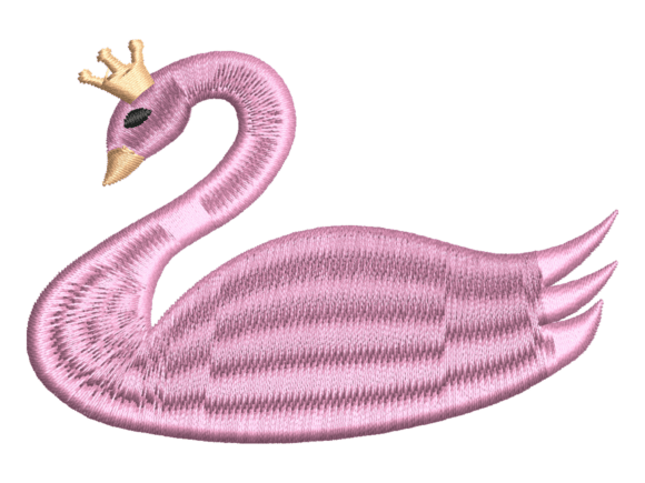 Pink Princess Swan Embroidery: A Seasonal Spark for Holiday Crafts