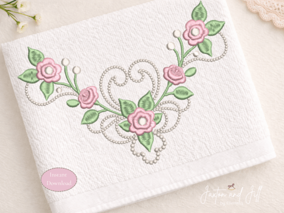Rose Neckline Machine Embroidery Design Review for Business Branding