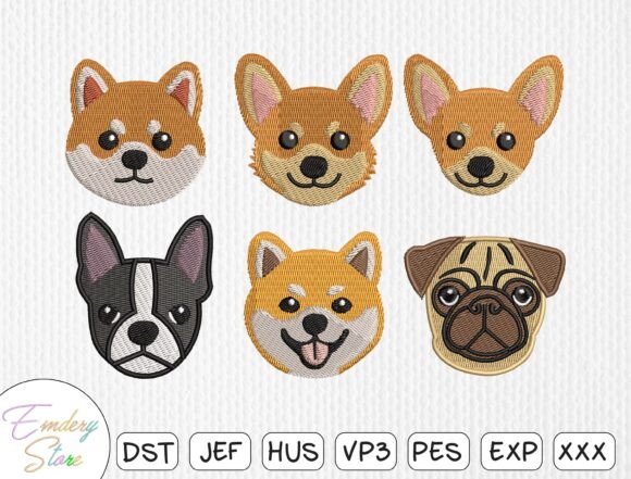 Testing the Dog Face Patch Embroidery Design Bundle in Real Projects